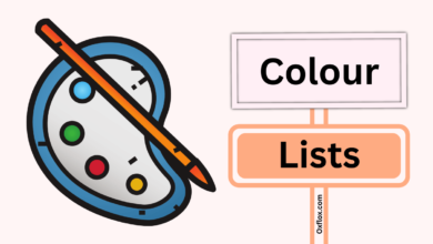 all colours with names