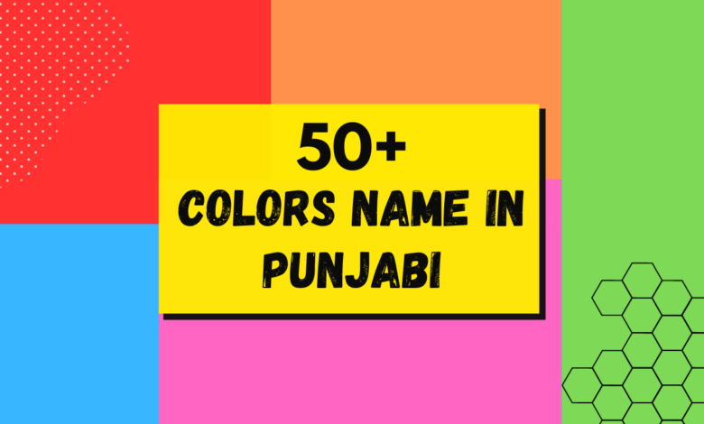 50 Colors name in Punjabi | ਪੰਜਾਬੀ ਵਿੱਚ ਰੰਗ ਦਾ ਨਾਮ